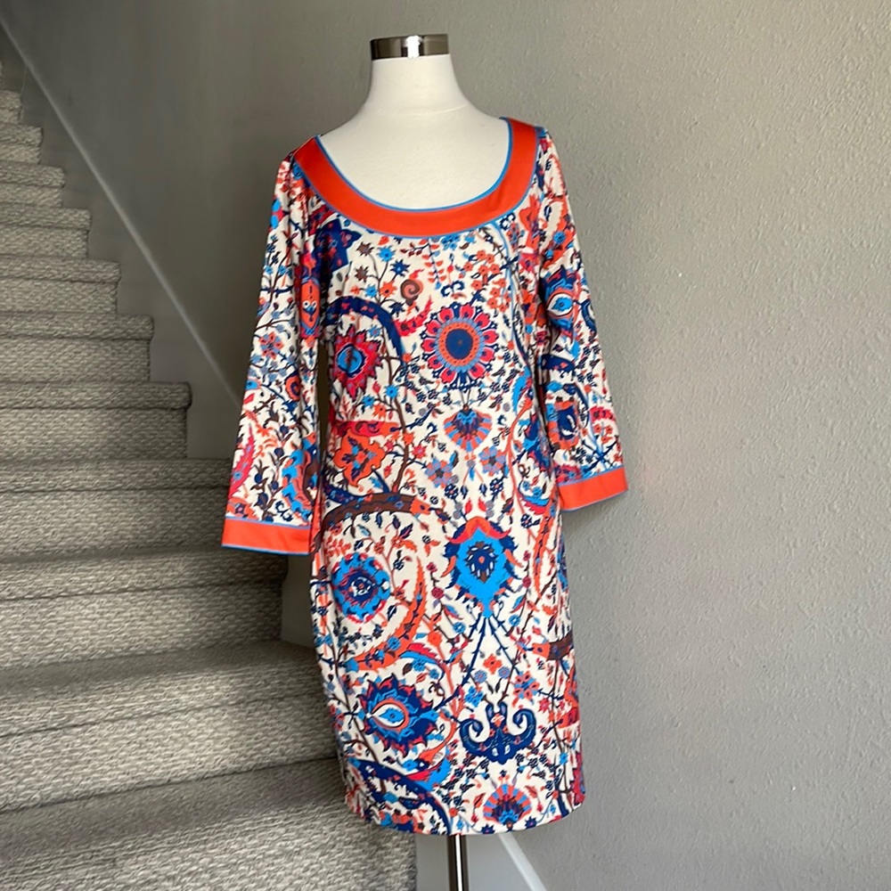 Gretchen Scott Sz S Magic Carpet Scoop Neck Dress